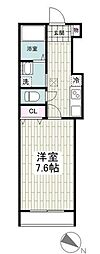 ホームステッドコート 1Kの間取図画像