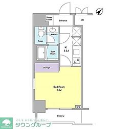 Dormouse和 1Kの間取図画像