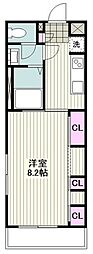 リブリ・東門前 1Kの間取図画像