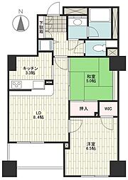 ドゥーエ横浜駅前 2LDKの間取図画像