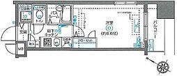 フェニックス川崎弐番館 1Kの間取図画像