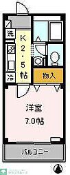 アトリオトモ壱番館 1Kの間取図画像