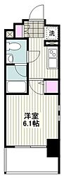 プラウドフラット鶴見2 1Kの間取図画像