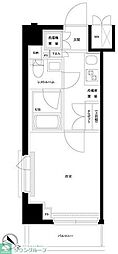 ルーブル川崎貝塚壱番館 1Kの間取図画像
