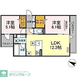 Lumiere 2LDKの間取図画像