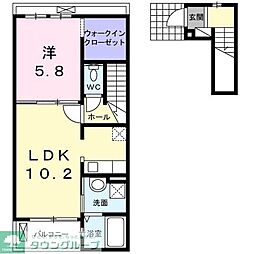 エミネンス川中島 1LDKの間取図画像