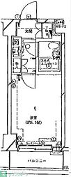 ホーユウコンフォルト川崎 1Kの間取図画像