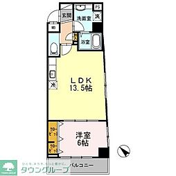 ル・シャトー・オンジェム 1LDKの間取図画像