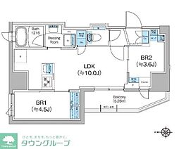 クレヴィアリグゼ蒲田西 2LDKの間取図画像