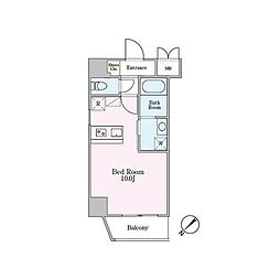 Dormouse和 ワンルームの間取図画像