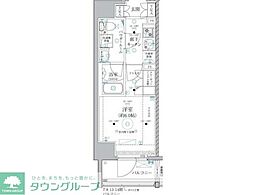 ベルグレード川崎AZ 1Kの間取図画像