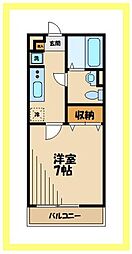 リブリ・グランカリテ 3階1Kの間取り