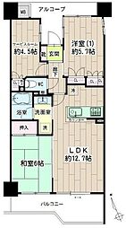 ナイスシティアリーナ武蔵小杉ブライトコート 2階2LDKの間取り