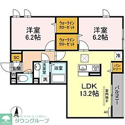 間取図画像 2LDK