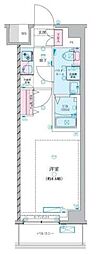 GENOVIA中野島 1階1Kの間取り