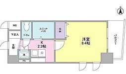 クラッセ溝の口 1Kの間取図画像