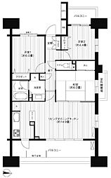 プロムナード新城 3LDKの間取図画像