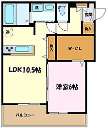 MalieMaison 1LDKの間取図画像
