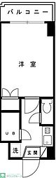 サンフォレスト5 1Kの間取図画像
