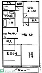 コート・ドゥ・ピエール 3LDKの間取図画像