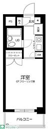 モナークマンション武蔵新城2 1Kの間取図画像