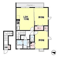 間取図画像 2LDK