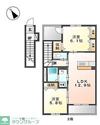 間取図画像 2LDK