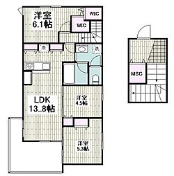Park Hills 3LDKの間取図画像