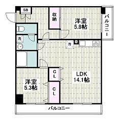 物件の間取り