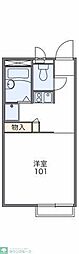 レオパレストゥルヌソル 1Kの間取図画像