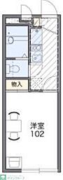 レオパレス逗子ツインα 1Kの間取図画像