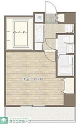 第5荒野ビル 2階1Kの間取り