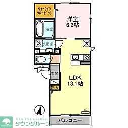 BLOCK-K 1LDKの間取図画像