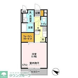 アグスター 1Kの間取図画像