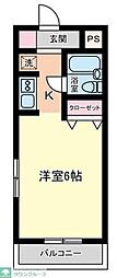 日神パレステージひばりケ丘 1Kの間取図画像