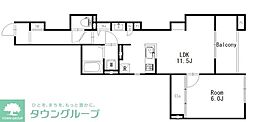 朝霞市本町3丁目マンション 1LDKの間取図画像