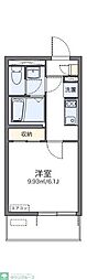 レオネクストNISHIGAI3 1Kの間取図画像