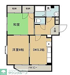 アヴァンセ 2DKの間取図画像