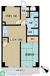 入間市駅前ビル 3DKの間取図画像