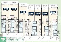 MELLAS新秋津II ワンルームの間取図画像
