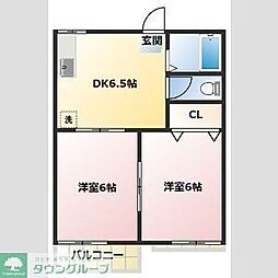 フォーブル中野 2DKの間取図画像