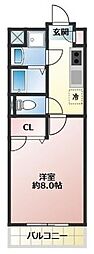 アルチェ 1Kの間取図画像