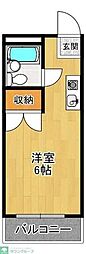グリーンパーク小手指 ワンルームの間取図画像
