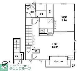 エストール 1LDKの間取図画像