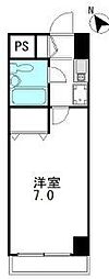 ミパラシオ 1Kの間取図画像