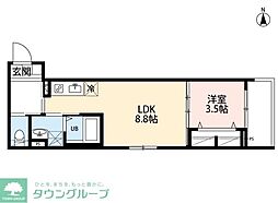 robot home 新所沢 1LDKの間取図画像