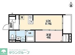 robot home 新所沢 1LDKの間取図画像