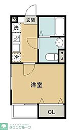 エクセラン所沢 1Kの間取図画像