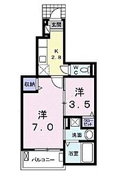ラ・ルーチェ2 1SKの間取図画像