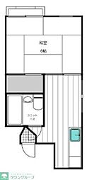 舟寄ハイツ 1DKの間取図画像